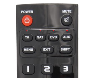 Acheter Télécommande universelle de remplacement pour TV, prise en charge  de 2 piles AAA pour DVD/AUX/Philips TV